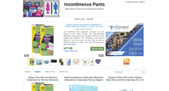 Desktop Screenshot of incontinencepants.net